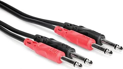 1 m Stereo Interconnect (Dual 1/4" TS - Dual 1/4" TS)