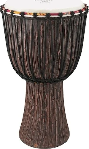 10 inch. Supremo Select Lava Wood Series - Rope-Tuned Djembe