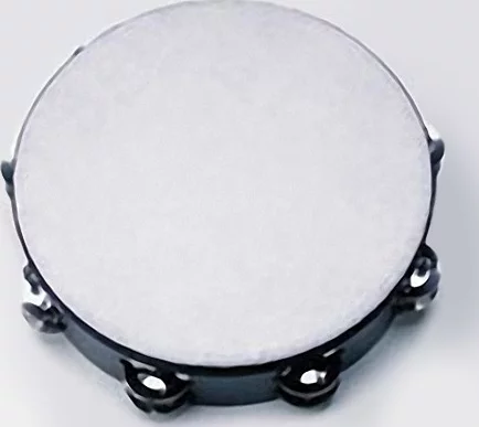 10  DOUBLE JINGLE POLY HEAD TAMB