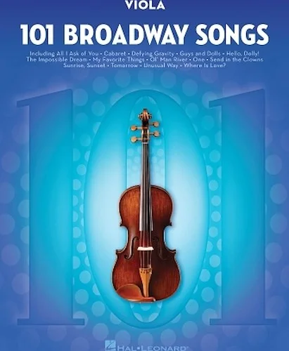 101 Broadway Songs for Viola
