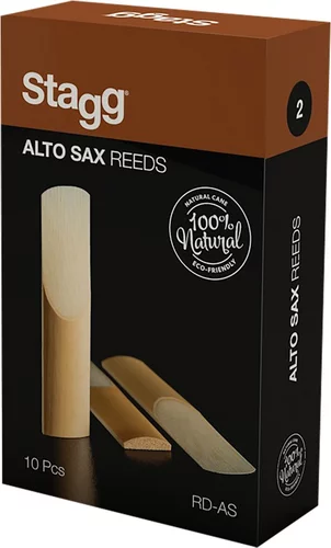 Box of 10 alto saxophone reeds, thickness of 2 mm