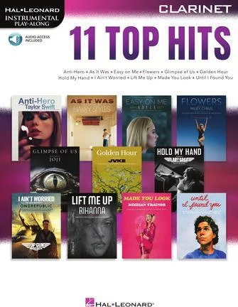 11 Top Hits for Clarinet - Instrumental Play-Along