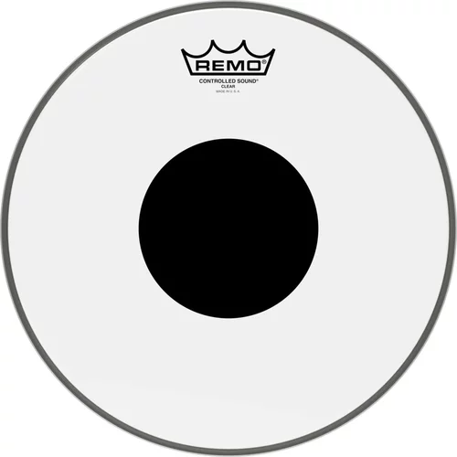 Controlled Sound® Clear Black Dot™ Drumhead - Top Black Dot™, 12"