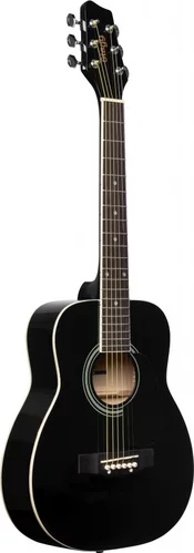 1/2 black dreadnought acoustic guitar with basswood top