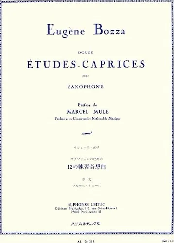 12 Etudes-Caprices for Saxophone - Douze Etudes-Caprices pour Saxophone