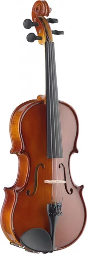 1/2 solid maple violin with ebony fingerboard and standard-shaped soft case