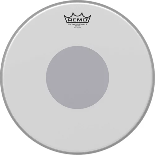 14" Control Sound tom/snare head with black dot on the bottom.