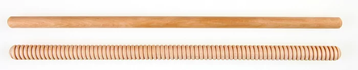 14" NATURAL PLAIN & BEADED RHYTHM STICK