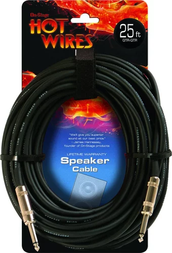 14AWG Speaker Cable (25', QTR-QTR)