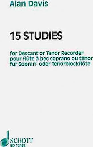 15 Studies for Soprano or Tenor Recorder