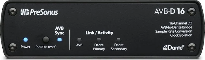 16x16 AVB-to-Dante Bridge