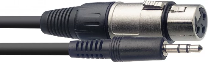 Audio cable, XLR/mini jack (f/m), 1 m (3') Image