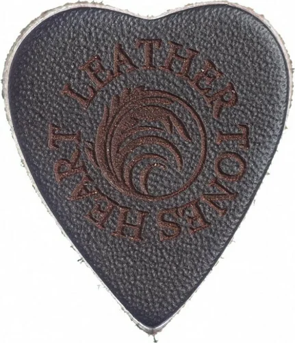 Leather Tones Heart Brown individual pick