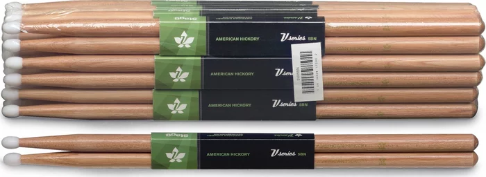 Pair of Hickory Sticks, V series /5BN - Nylon Tip