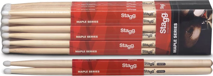 Pair of Maple Sticks/5BN - Nylon Tip