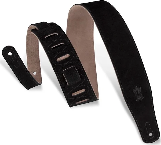 2 1/2" SUEDE LEATHER STRAP BLK