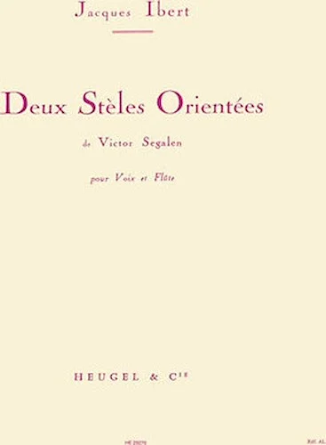 2 Steles Orientees (med) (voice & 1 Instrument)