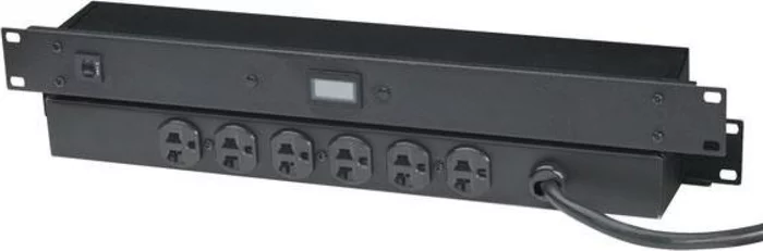 20-Amp Power Strip w/Digital Ammeter, Rackmount