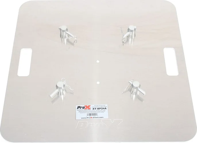 24 In. x 24 In. 6mm Aluminum Base Plate for F34 and F33 Trussing Fits Most Manufacturers W-Conical Connectors