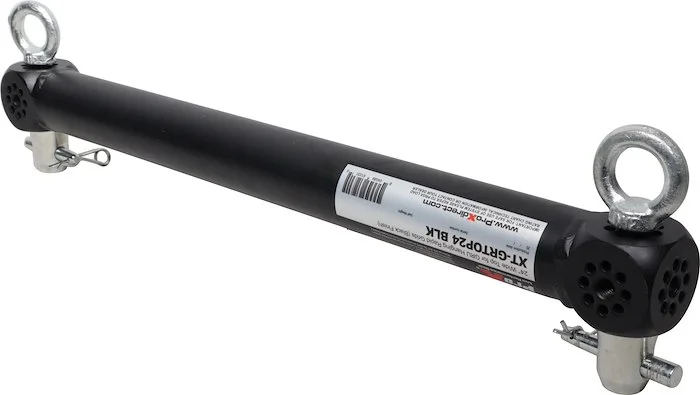 24" Width Module Top Bar for ProX XT-GRU Rapid Grid Modular System | Black Finish