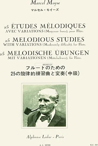 25 Etudes Melodiques Avec Variations pour Flute