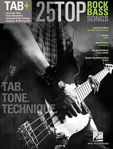 25 Top Rock Bass Songs - Tab. Tone. Technique.