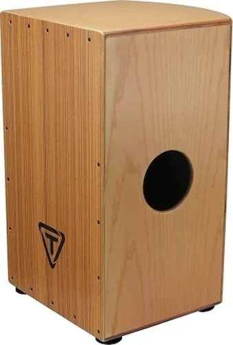 29 Roundback Series American Ash Cajon With Zebrano Front Plate - with Zebrano Front Plate
Model TKZRB-29
