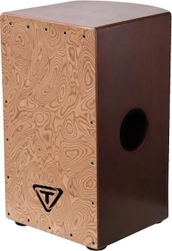 29 Roundback Series Bubinga/Makah Burl Cajon