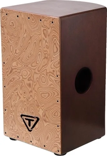 29 Roundback Series Siam Oak Cajon - with Makah-Burl Front Plate