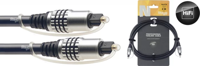 N-series Toslink to Toslink 2-metre audio cable