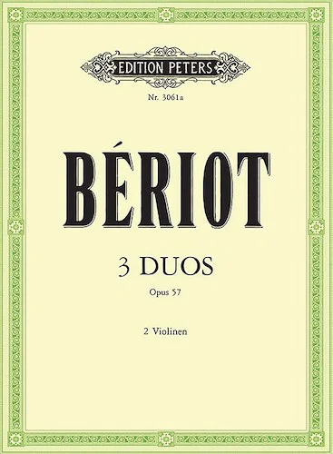 3 Duos concertants Op. 57 for 2 Violins<br>Set of Parts