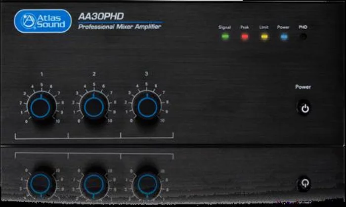 3-Input, 30-Watt Mixer Amplifier with Automatic Sy