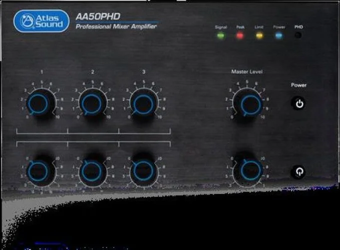 3-Input, 50-Watt Mixer Amplifier with Automatic Sy