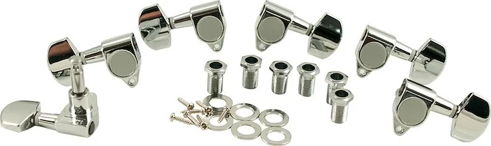 WD 3 Per Side Diecast Tuning Machines Chrome