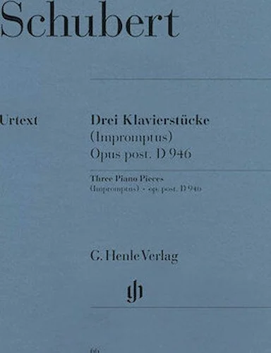 3 Piano Pieces (Impromptus) op. post. D 946