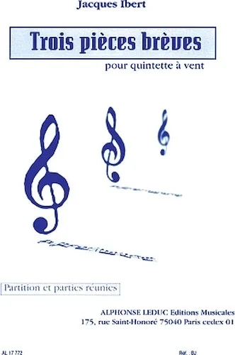 3 Pieces breves - pour quintette a vent