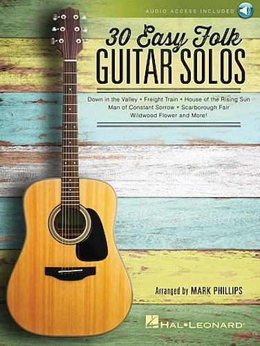 30 Easy Folk Guitar Solos