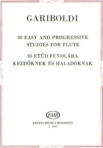 30 Easy and Progressive Studies for Flute