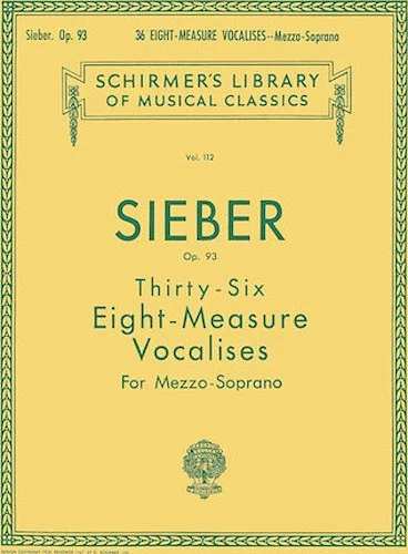 36 Eight-Measure Vocalises, Op. 93