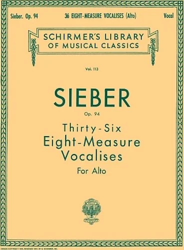 36 Eight-Measure Vocalises, Op. 94