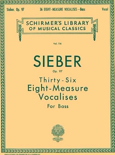 36 Eight-Measure Vocalises, Op. 97