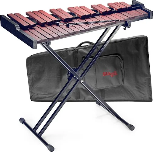 37-key desktop xylophone set, with stand