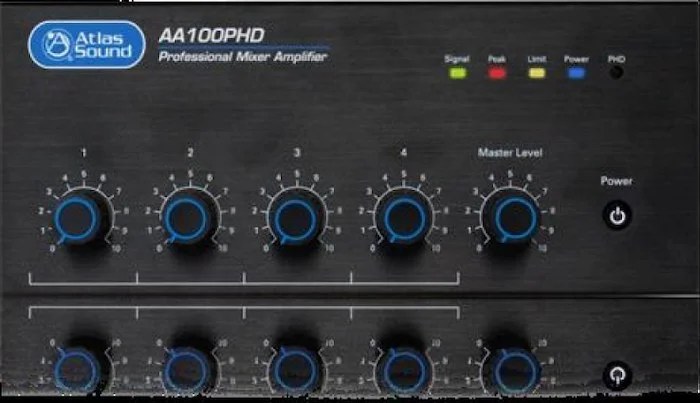 4-Input, 100-Watt Mixer Amplifier with Automatic S