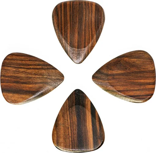Macassar ebony pack with 4 picks