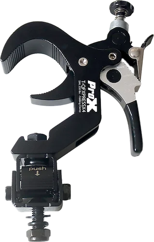 4 Quick 90º Folding XPress Trigger Truss Clamp Clamp Moving Head Adapters with Quick Press Trigger Truss 2 in. Black Finish