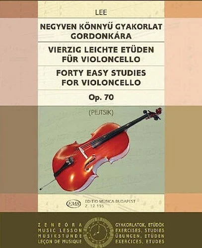 40 Easy Studies for Violoncello in the First Position, Op. 70