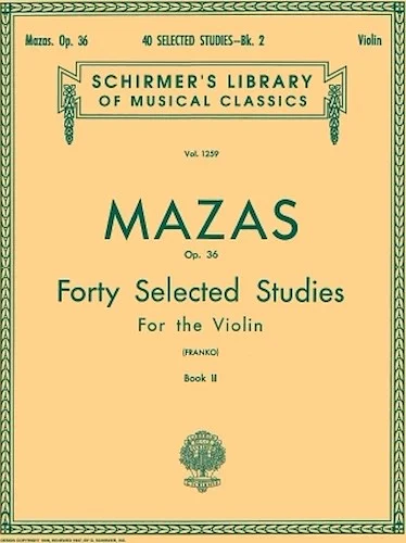 40 Selected Studies, Op. 36 - Book 2