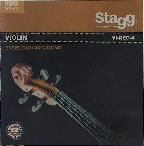 4/4 & 3/4 Violin string set, steel round-wound, extra extra-light