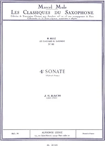 4th Sonata - Saxophone Classics No. 91