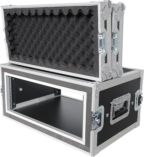 4U Vertical Shockproof Effects Rack 14" Depth Rail to Rail with Handles